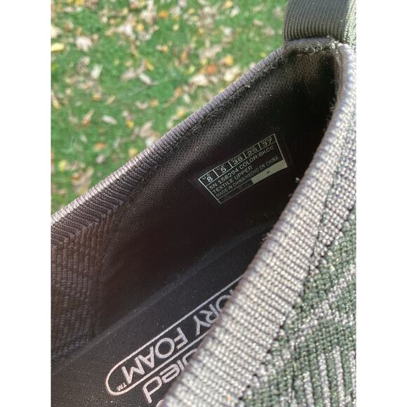 Skechers Air-Cooled Memory Foam Skimmers Sweet Class Black/Charcoal Size 8 - Picture 4 of 4
